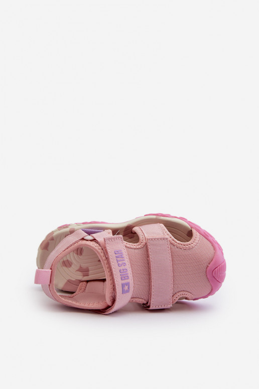 Sandalen Kinder mit Klebeverschlüssen Big Star NN374238 rosa Farbe