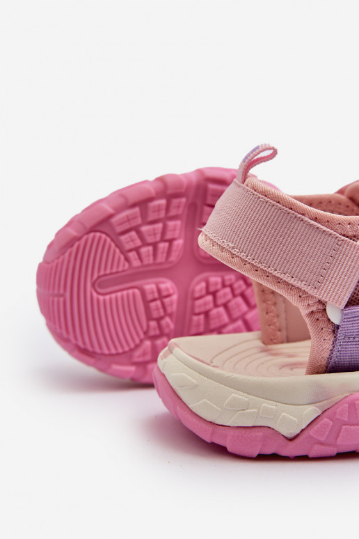 Sandalen Kinderen met zelfklevende sluitingen Big Star NN374238 roze kleur
