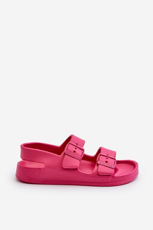 Slippers Kinderen met gespen BIG STAR NN374545 roze kleur