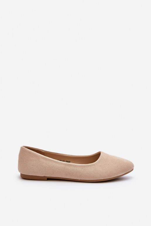 Ballerines suède beige Kommia