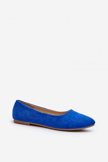 Ballerines en daim bleues Kommia