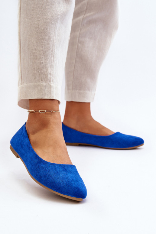 Blaue Wildlederballerinas Kommia Blaue Wildlederballerinas Kommia