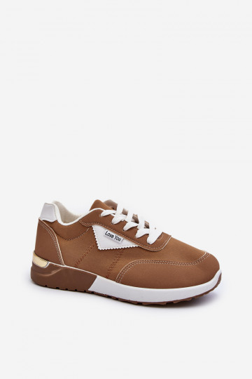sportschoenen Sneakers model schoenen bruine kleur Vovella