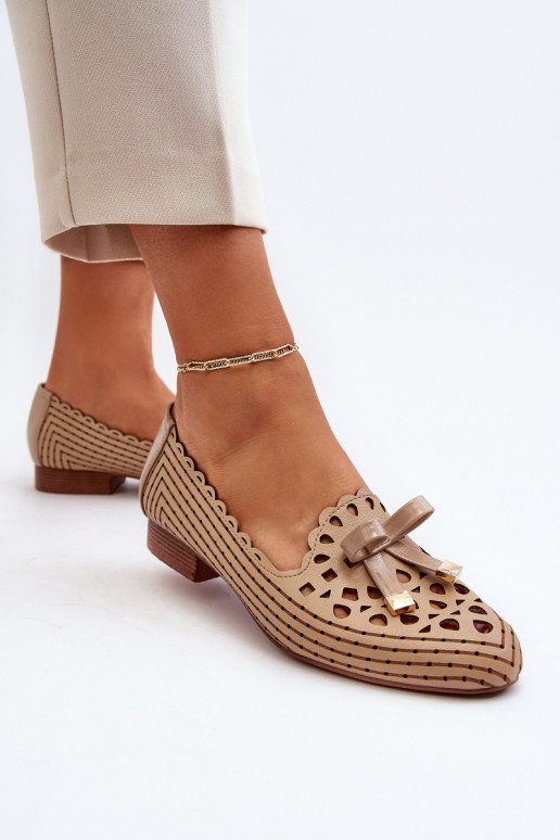 Ballerines ajourées avec rubans beige Instable Ballerines ajourées avec rubans beige Instable