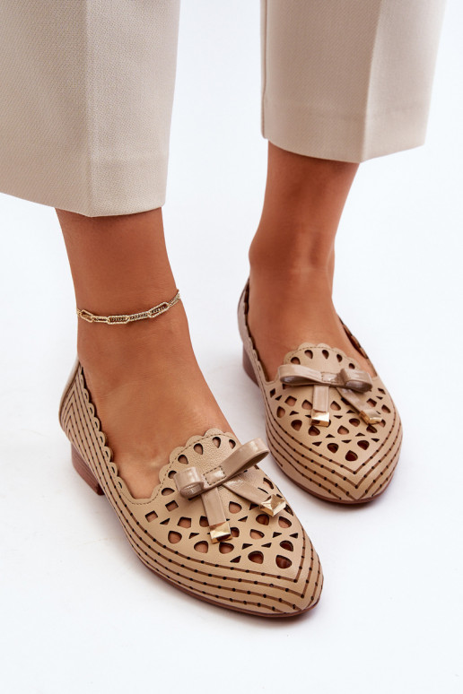 Ballerines ajourées avec rubans beige Instable Ballerines ajourées avec rubans beige Instable