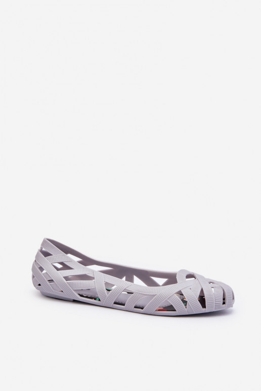 Ballerine en caoutchouc couleur gris Salam