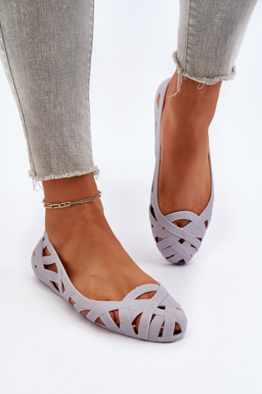 Ballerine en caoutchouc couleur gris Salam Ballerine en caoutchouc couleur gris Salam
