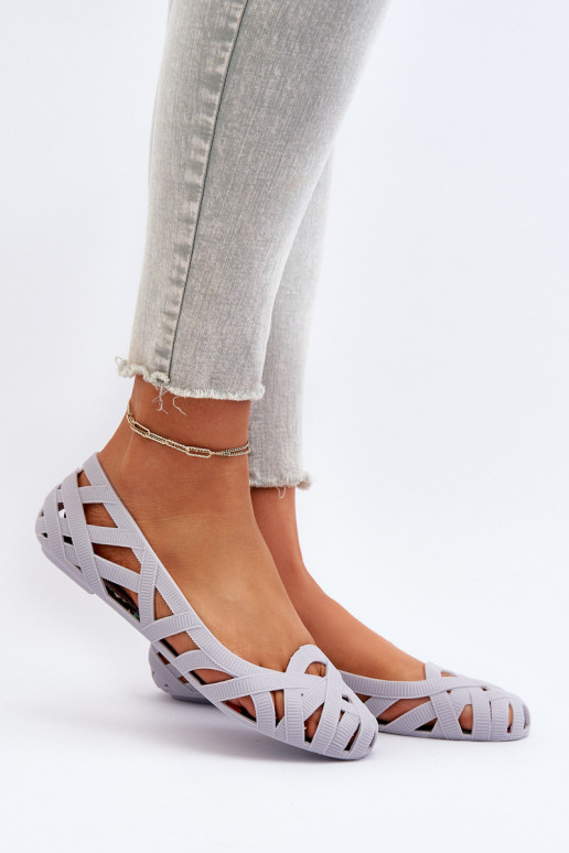 Ballerine en caoutchouc couleur gris Salam Ballerine en caoutchouc couleur gris Salam