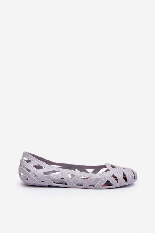 Ballerine en caoutchouc couleur gris Salam Ballerine en caoutchouc couleur gris Salam