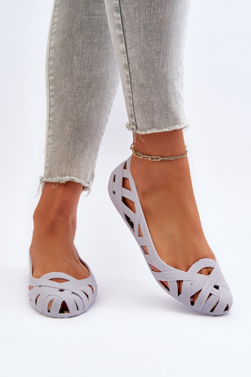 Ballerine en caoutchouc couleur gris Salam Ballerine en caoutchouc couleur gris Salam