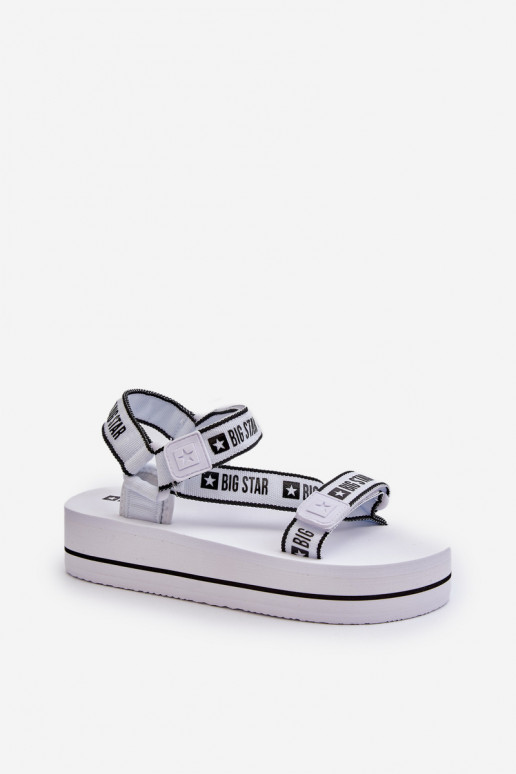 Sandales pour femmes à plateforme Big Star NN274A526 couleur blanc