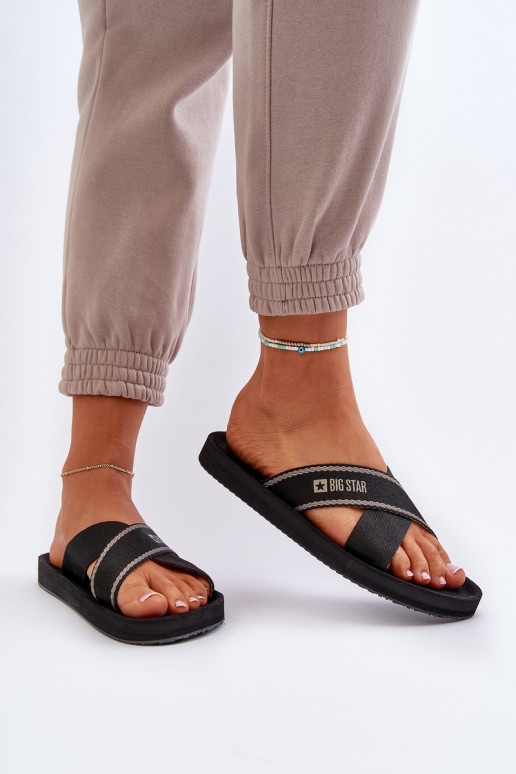 Damenhausschuhe Big Star NN274A059 schwarz Damenhausschuhe Big Star NN274A059 schwarz