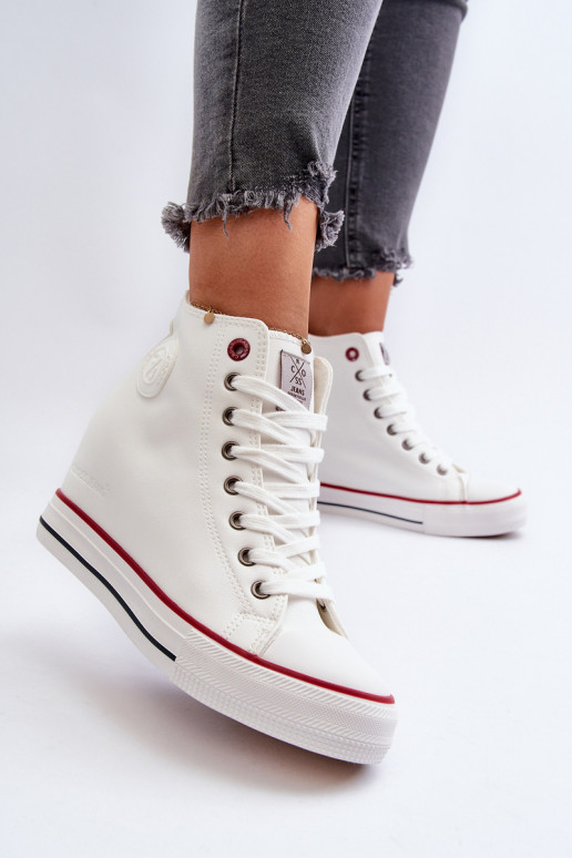 Chaussures de loisirs Cross Jeans NN2R4004 couleur blanc Chaussures de loisirs Cross Jeans NN2R4004 couleur blanc