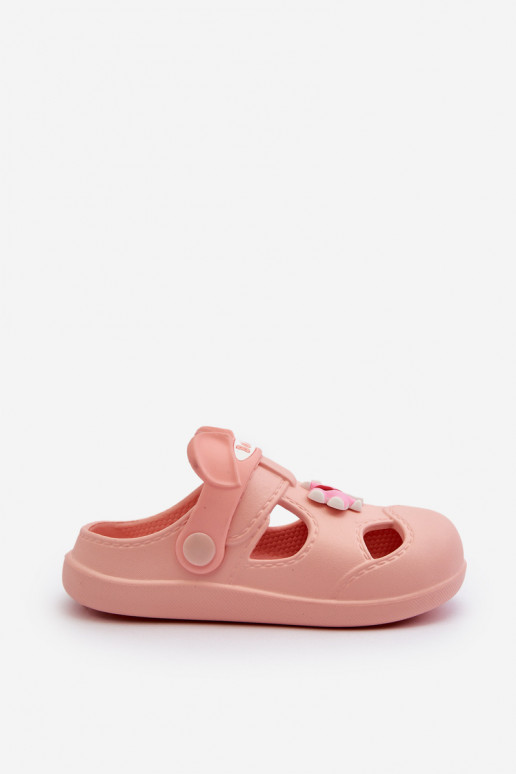 Chaussons Enfants Chaussons légers avec ornements couleur rose Opleja