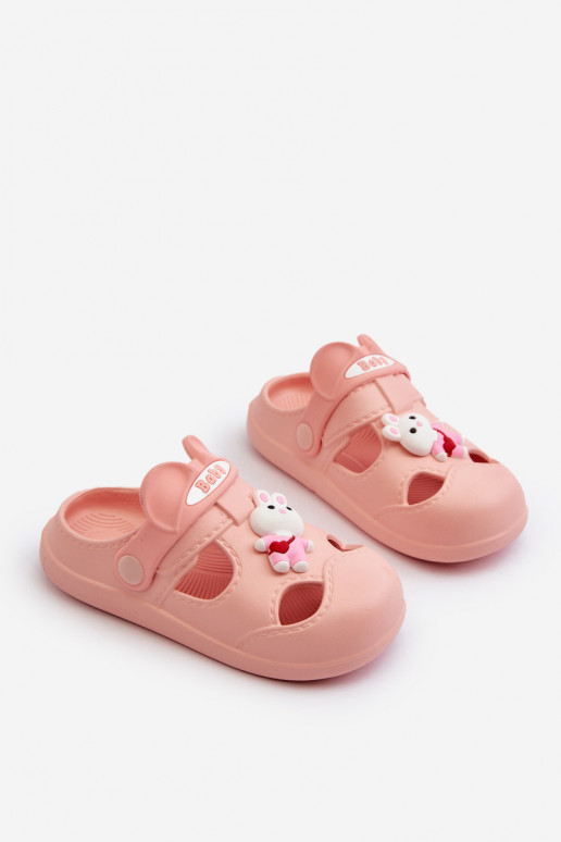 Slippers Kinderen Lichte pantoffels met ornamenten roze kleur Opleja