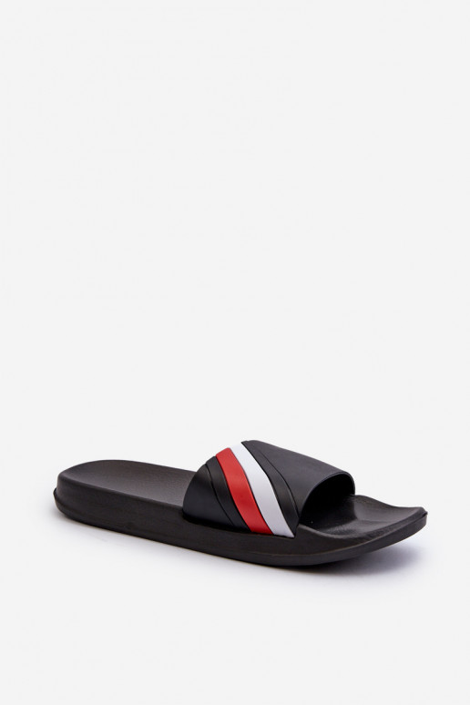 Chaussons légers pour hommes modèle classique de couleur noire Bemostom