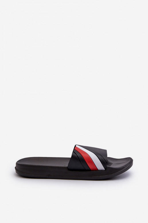 Chaussons légers pour hommes modèle classique de couleur noire Bemostom