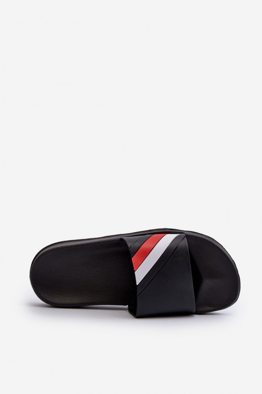 Chaussons légers pour hommes modèle classique de couleur noire Bemostom