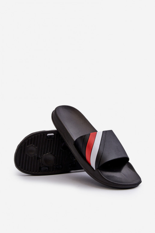 Chaussons légers pour hommes modèle classique de couleur noire Bemostom