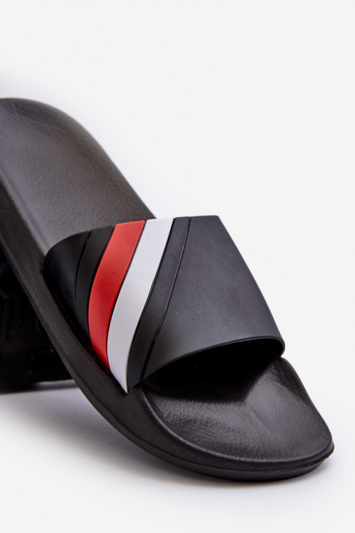 Chaussons légers pour hommes modèle classique de couleur noire Bemostom