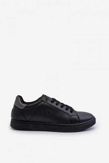 Herren-Freizeitschuhe aus Öko-Leder Big Star NN174284 in der Farbe Schwarz 2