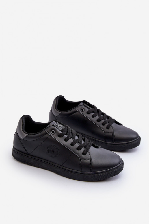 Chaussures décontractées pour hommes en cuir écologique Big Star NN174284 couleur noire