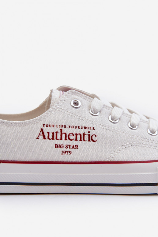 Chaussures de loisirs pour hommes Big Star NN174057 couleur blanche