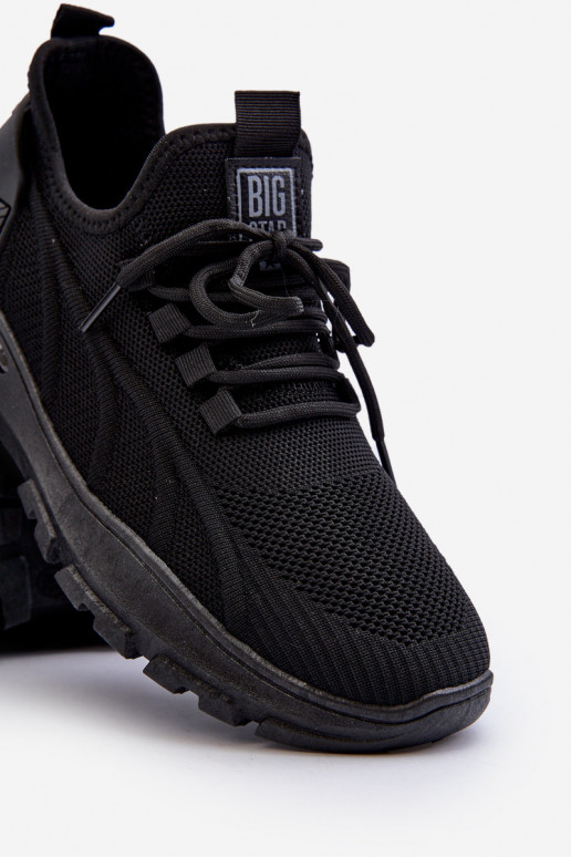 Baskets modèle chaussures HI-POLY SYSTEM Big Star NN174467 couleur noir Baskets modèle chaussures HI-POLY SYSTEM Big Star NN174467 couleur noir