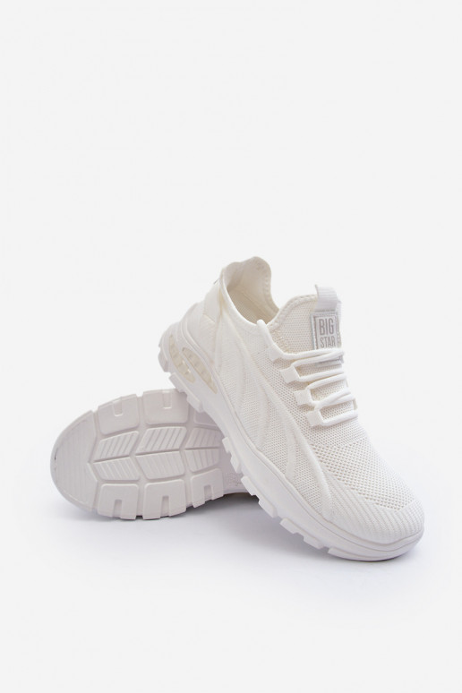 Sneakers model schoenen HI-POLY SYSTEM Big Star NN174468 witte kleur Sneakers model schoenen HI-POLY SYSTEM Big Star NN174468 witte kleur