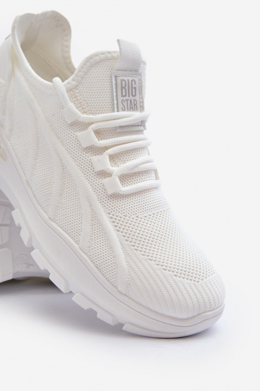 Sneakers Modell Schuhe HI-POLY SYSTEM Big Star NN174468 weiße Farbe Sneakers Modell Schuhe HI-POLY SYSTEM Big Star NN174468 weiße Farbe