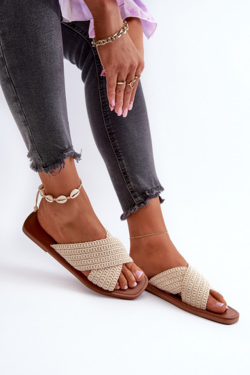 Pantoffels Big Star NN274078 beige 2