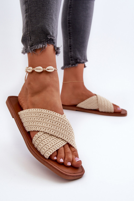 Pantoffels Big Star NN274078 beige