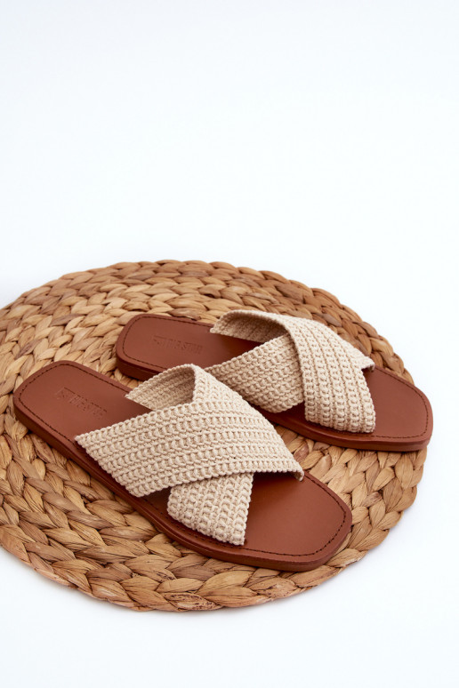 Pantoffels Big Star NN274078 beige