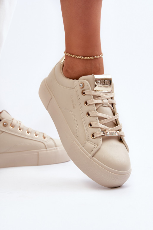 Sneakers model schoenen Big Star NN274210 beige kleur Sneakers model schoenen Big Star NN274210 beige kleur