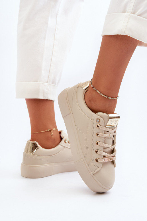 Sneakers model schoenen Big Star NN274210 beige kleur Sneakers model schoenen Big Star NN274210 beige kleur