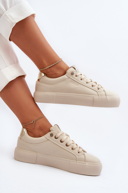 Baskets modèle chaussures Big Star NN274210 couleur beige