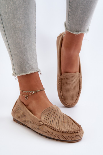 Elegante suède mocassins beige Ranica
