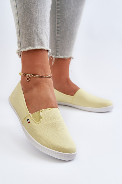 Chaussures de sport chaussures de loisirs Slip-On couleur jaune Adrancia
