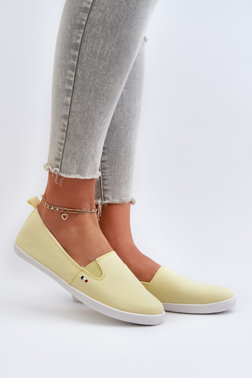 Sportschuhe Freizeitschuhe Slip-On gelbe Farbe Adrancia