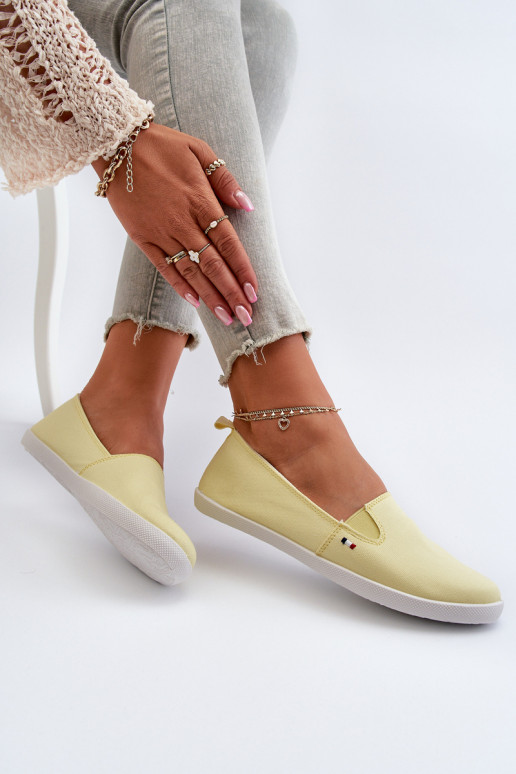 Chaussures de sport chaussures de loisirs Slip-On couleur jaune Adrancia