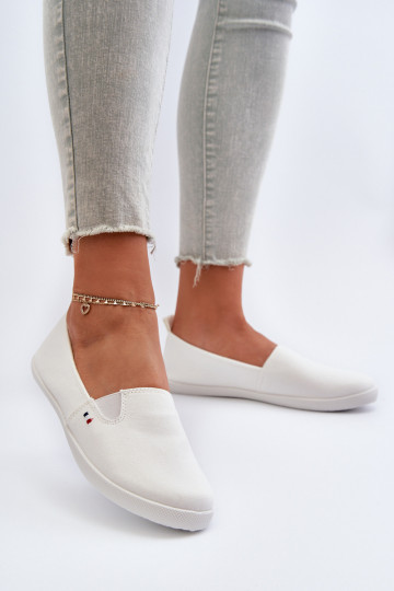 Sneakers vrijetijdsschoenen Slip-On witte kleur Adrancia 2