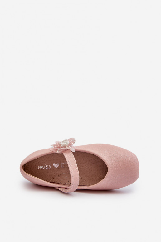 mit Glitzer-Ballerinas für Kinder mit Klebeverschlüssen rosa Farbe Jeylin mit Glitzer-Ballerinas für Kinder mit Klebeverschlüssen rosa Farbe Jeylin