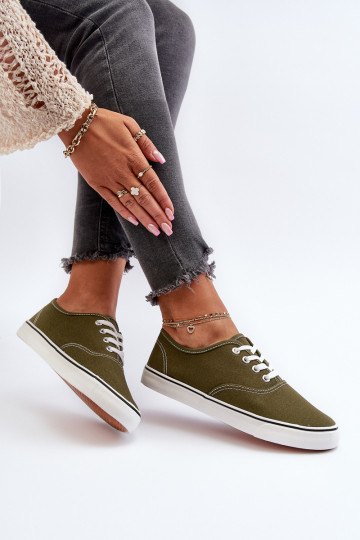 Sneakers Klassisches Sneaker-Modell in der Farbe Khaki Olvali 2