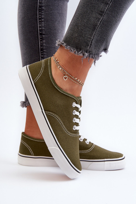 Sneakers Klassisches Sneaker-Modell in der Farbe Khaki Olvali