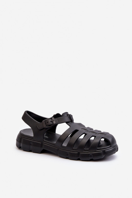 Leichte Flip-Flop-Sandalen in der schwarzen Farbe Gasaria Leichte Flip-Flop-Sandalen in der schwarzen Farbe Gasaria