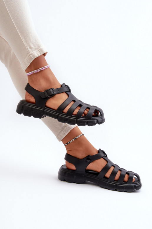 Leichte Flip-Flop-Sandalen in der schwarzen Farbe Gasaria Leichte Flip-Flop-Sandalen in der schwarzen Farbe Gasaria