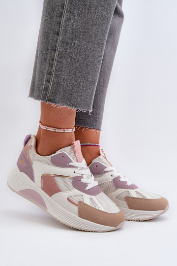 Baskets modèle chaussures à plateforme Couleur violet Lenivia 2