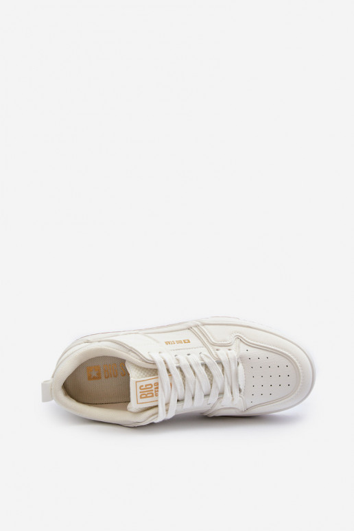 Baskets modèle chaussures Big Star NN174093 couleur blanche