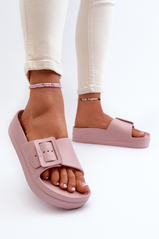 Big Star NN274A663 - Sandales légères à plateforme avec boucles - Rose