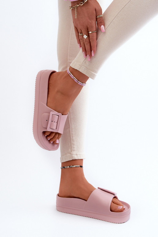 Big Star NN274A663 lichte platformsandalen met gespen in roze